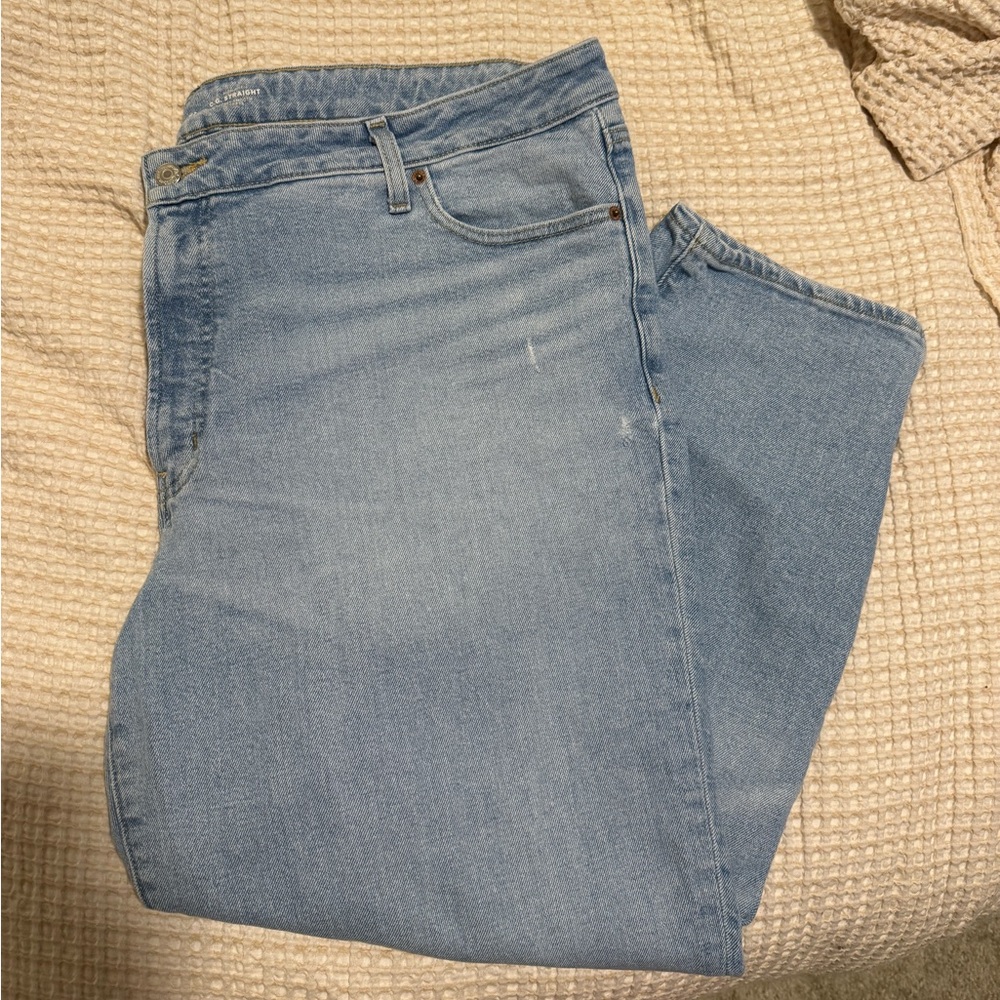 Old Navy Light Blue Straight Leg Jeans